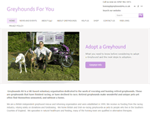 Tablet Screenshot of greyhounds4u.co.uk